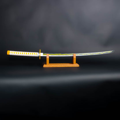 Zenitsu Agatsuma Demon Slayer Nichirin Sword Deluxe Metal Replica