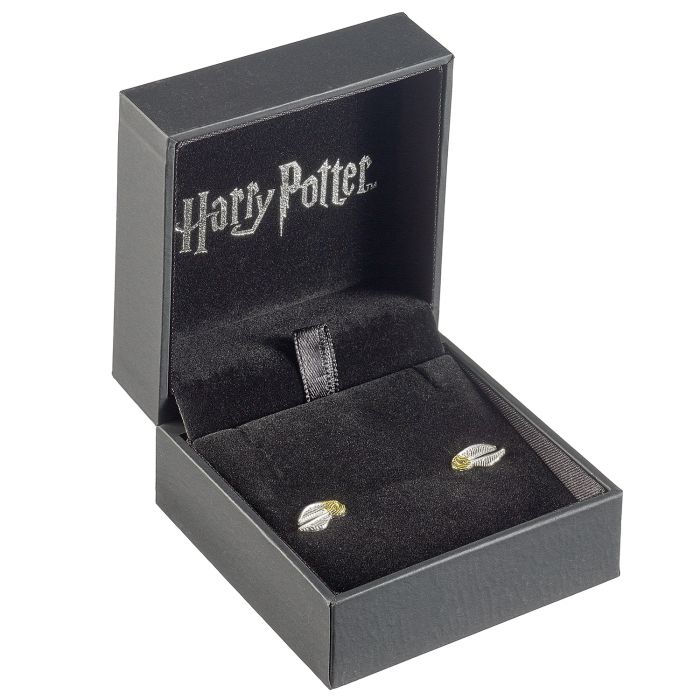 Harry Potter Golden Snitch Sterling Silver Stud Earrings