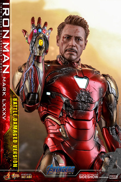Iron Man Mark LXXXV  (Battle Damaged Version) Marvel Endgame 1:6 Scale Figure by Hot Toys