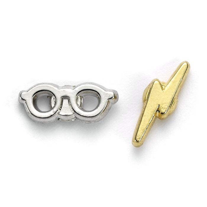 Harry Potter Time Turner, Chocolate Frog, Glasses, and Lightning Bolt Earring Set