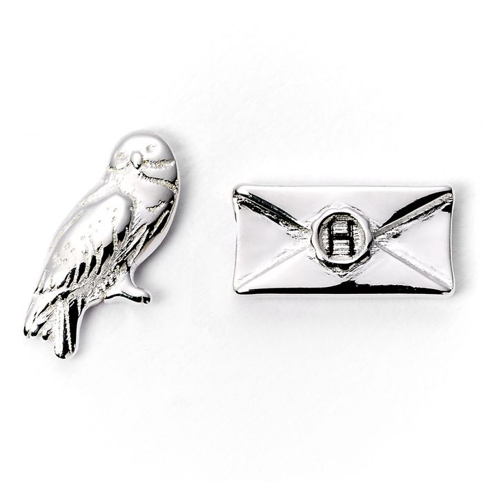 Platform 9 3/4, Hedwig, and Deathly Hallows (Harry Potter) Stud Earring Set