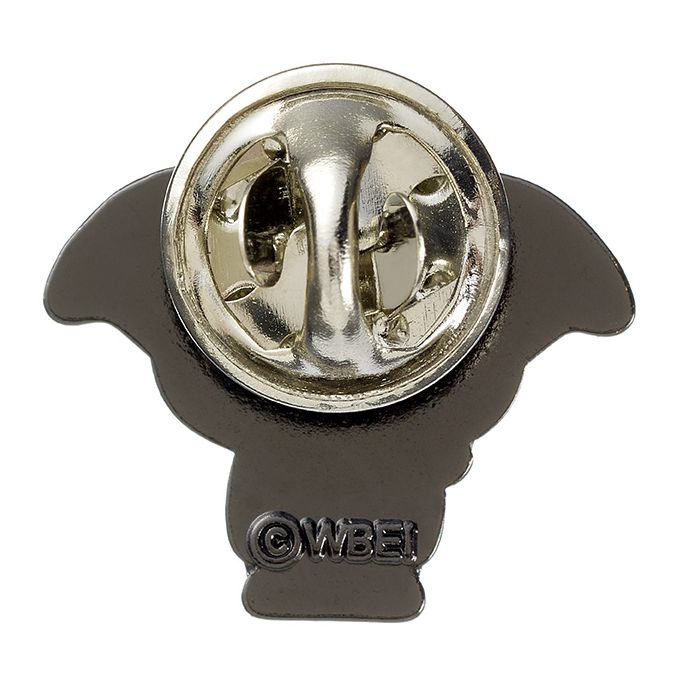 Dobby the House Elf Pin Badge  This Harry Potter Pin Badge has been created using the official style guide from Warner Bros.  Enamel Pin Details:  Around .75" tall and .5" wide (20mm x 16mm) Beautiful colors protected by a high-gloss finish Set arrives on a printed Harry Potter card backer Quality metal badge pin with butterfly clutch backing