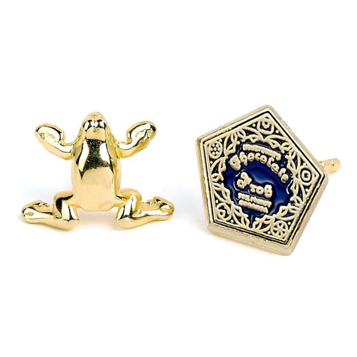 Harry Potter Time Turner, Chocolate Frog, Glasses, and Lightning Bolt Earring Set