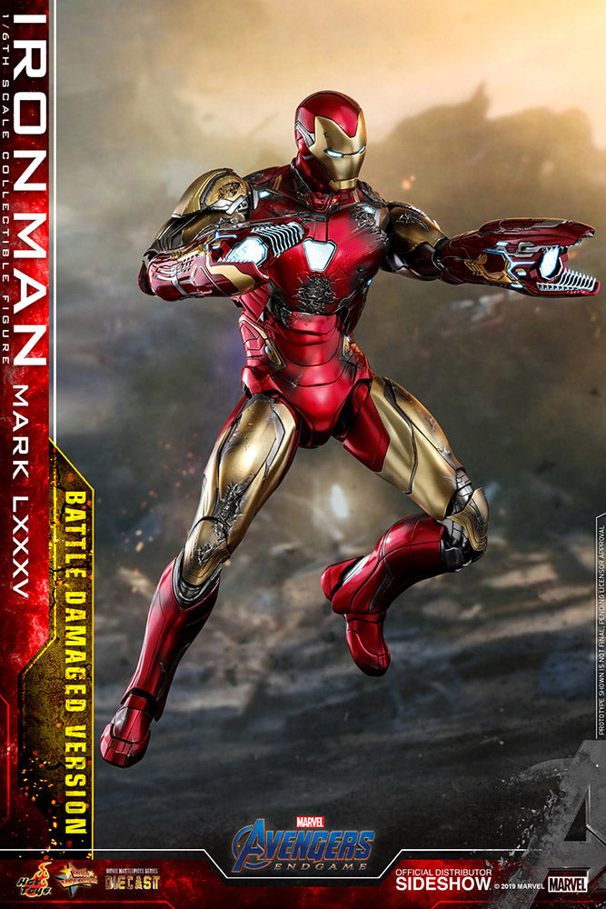 Iron Man Mark LXXXV  (Battle Damaged Version) Marvel Endgame 1:6 Scale Figure by Hot Toys