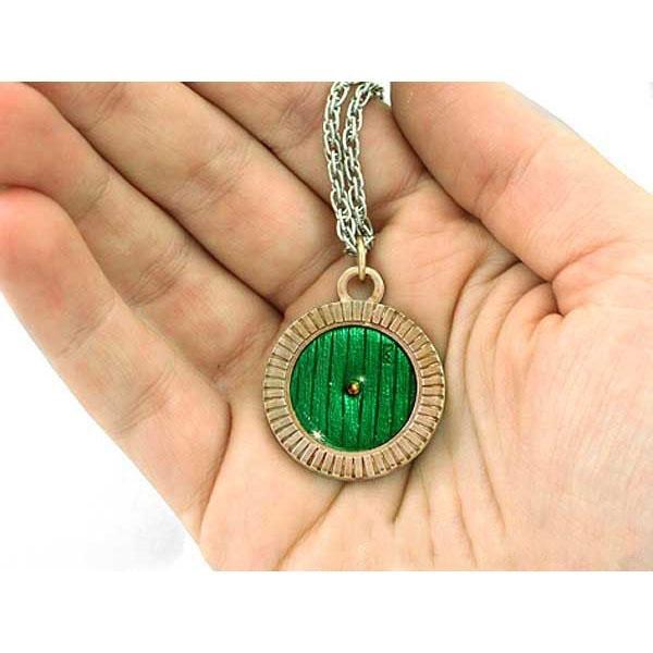 The Lord of the Rings Bag End™ Hobbit Door Bronze Necklace