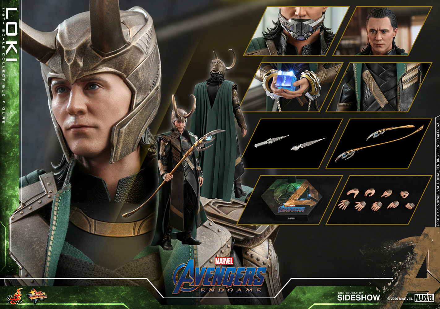 Loki Marvel Avengers: Endgame 1:6 Figure by Hot Toys