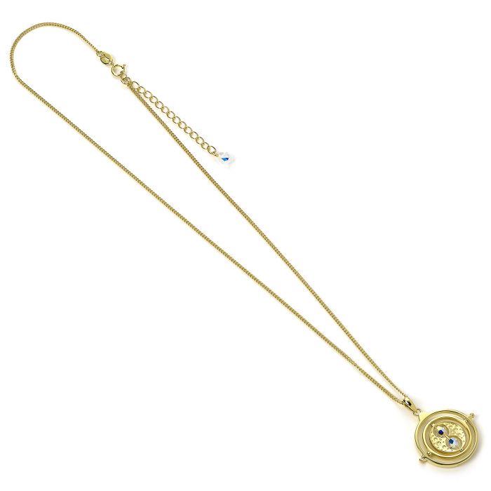 Harry Potter Time Turner Gold Plated Necklace with Swarovski Crystals