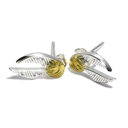 Golden Snitch Sterling Silver Stud Earrings