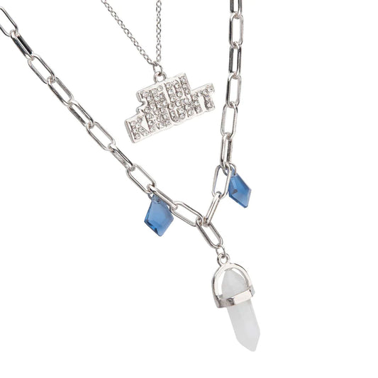 Star Wars Ahsoka Tano Kyber Crystal Jedi Knight Necklace