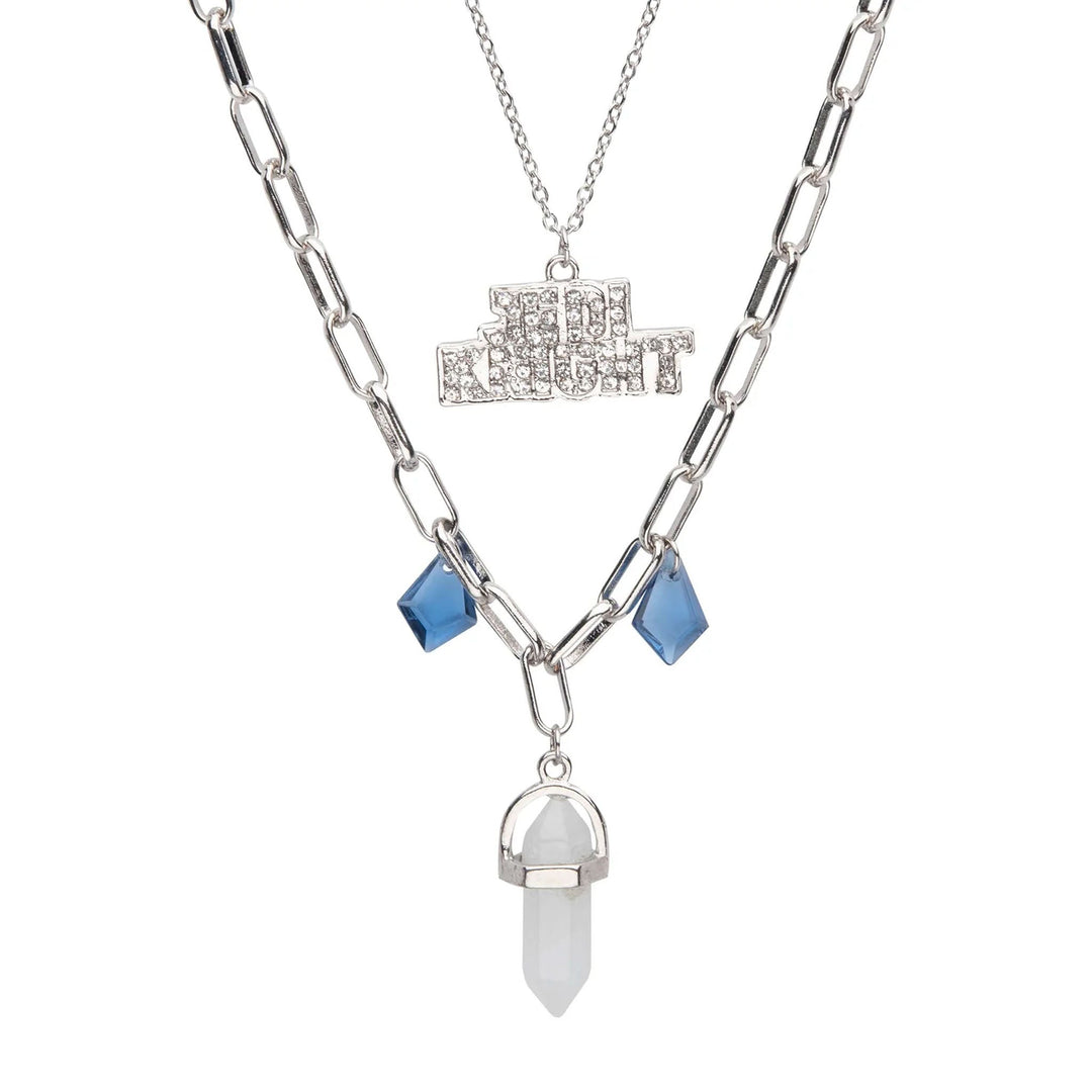 Star Wars Ahsoka Tano Kyber Crystal Jedi Knight Necklace