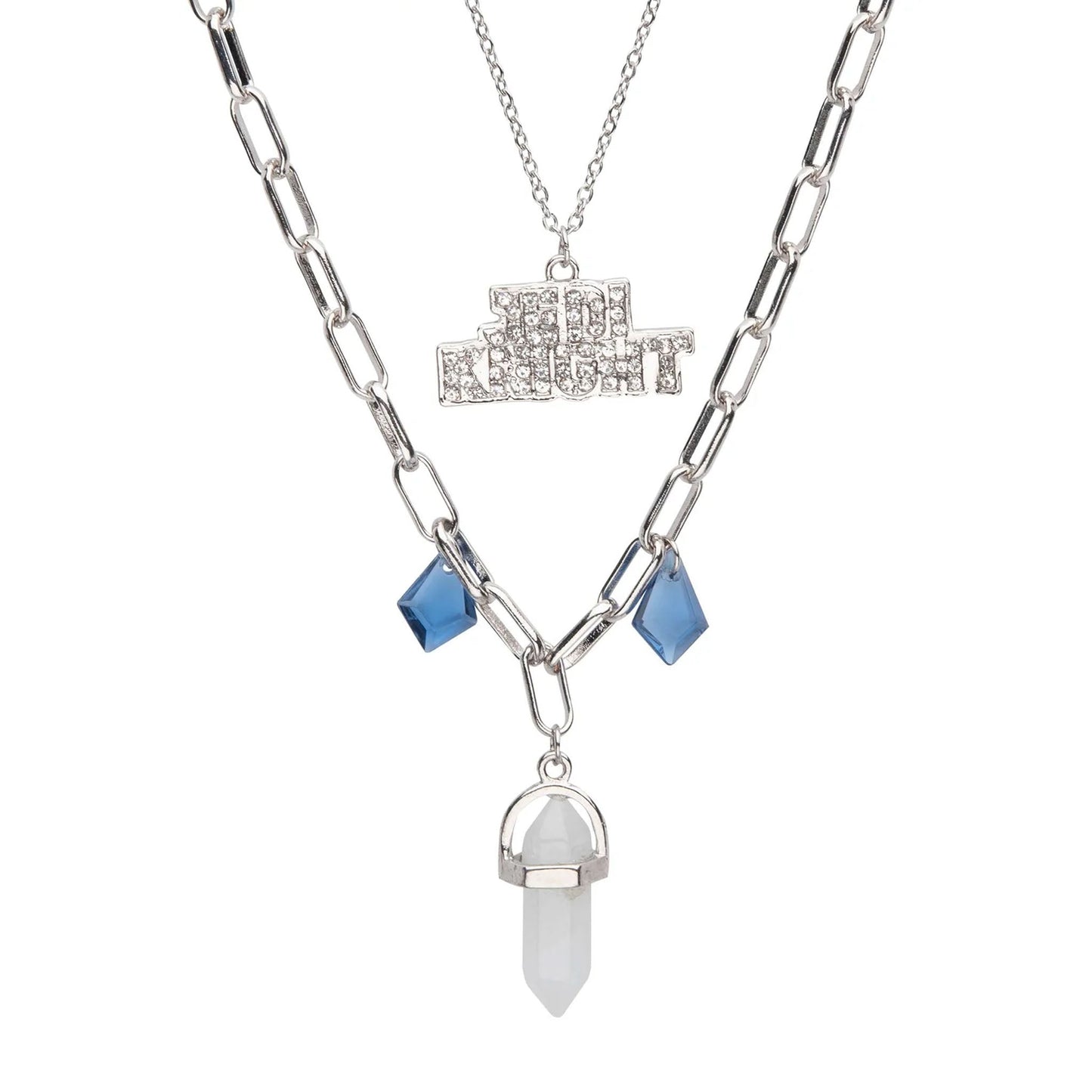 Star Wars Ahsoka Tano Kyber Crystal Jedi Knight Necklace
