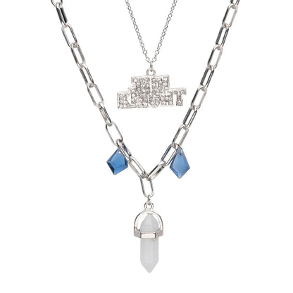 Star Wars Ahsoka Tano Kyber Crystal Jedi Knight Necklace