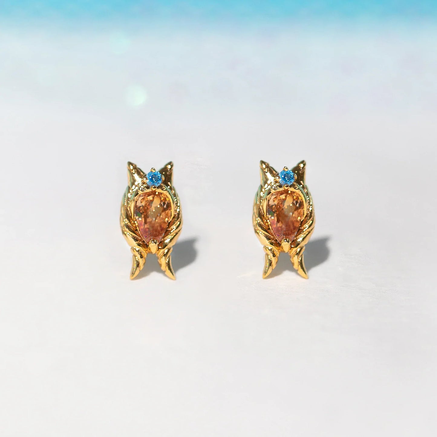 Ahsoka Tano Star Wars Gold Stud Earrings