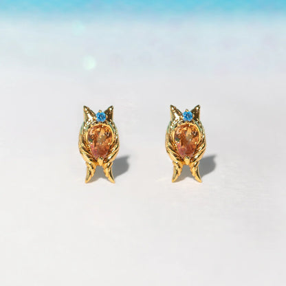 Ahsoka Tano Star Wars Gold Stud Earrings