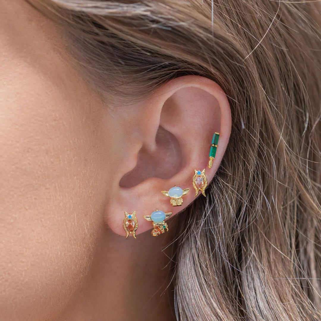 Ahsoka Tano Star Wars Gold Stud Earrings