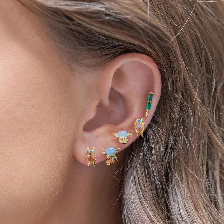 Ahsoka Tano Star Wars Gold Stud Earrings