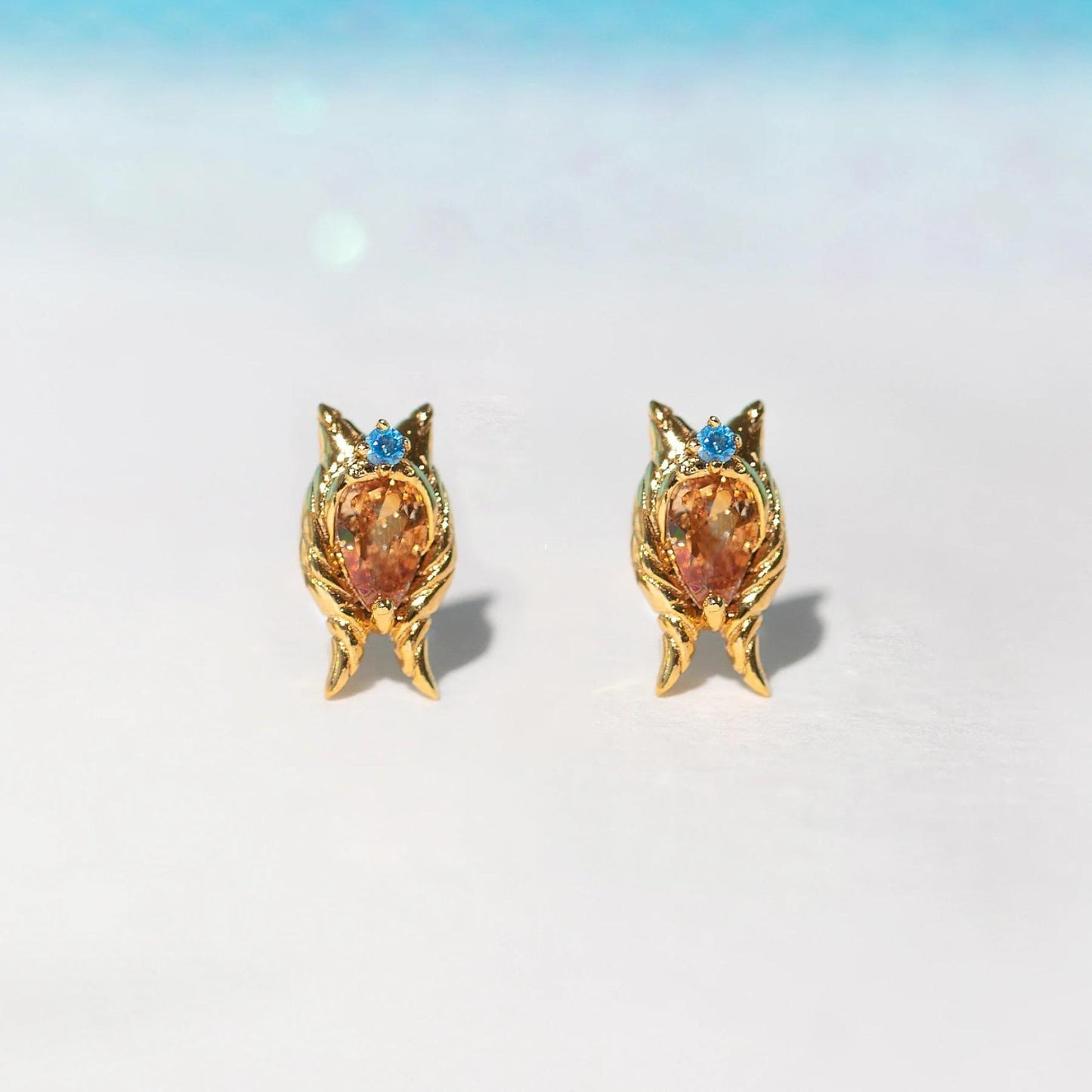 Ahsoka Tano Star Wars Gold Stud Earrings