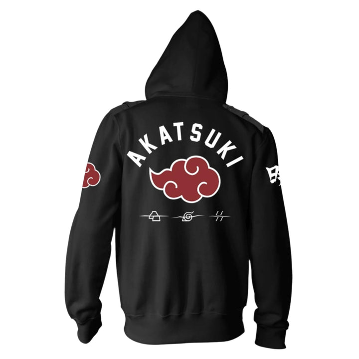 Naruto Shippuden Akatsuki Premium Military Style Hoodie