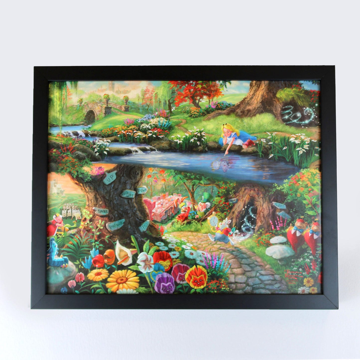 Alice in Wonderland (Disney) Thomas Kinkade Framed Art Print