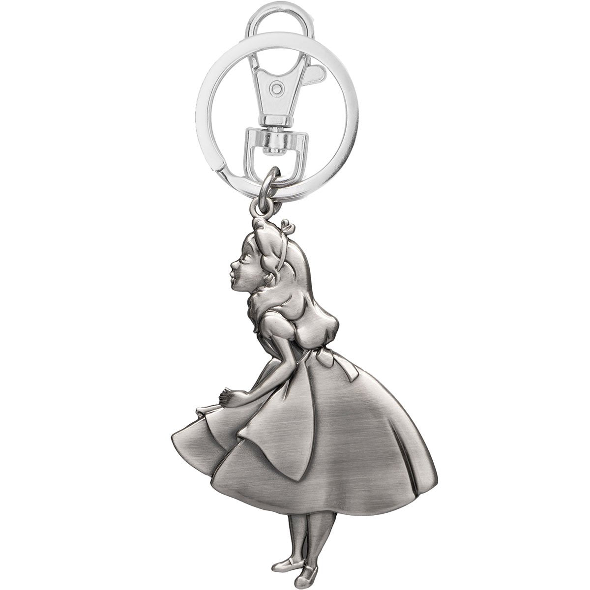 Disney Alice in Wonderland Large Pewter Keychain