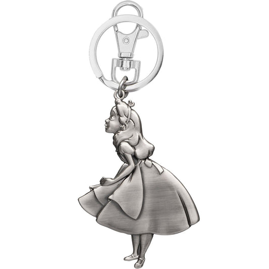 Disney Alice in Wonderland Large Pewter Keychain