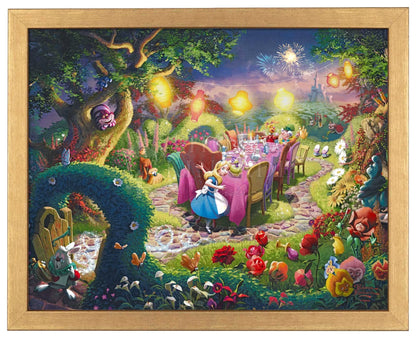 Alice In Wonderland "Tea Party" Thomas Kinkade Framed Art Print