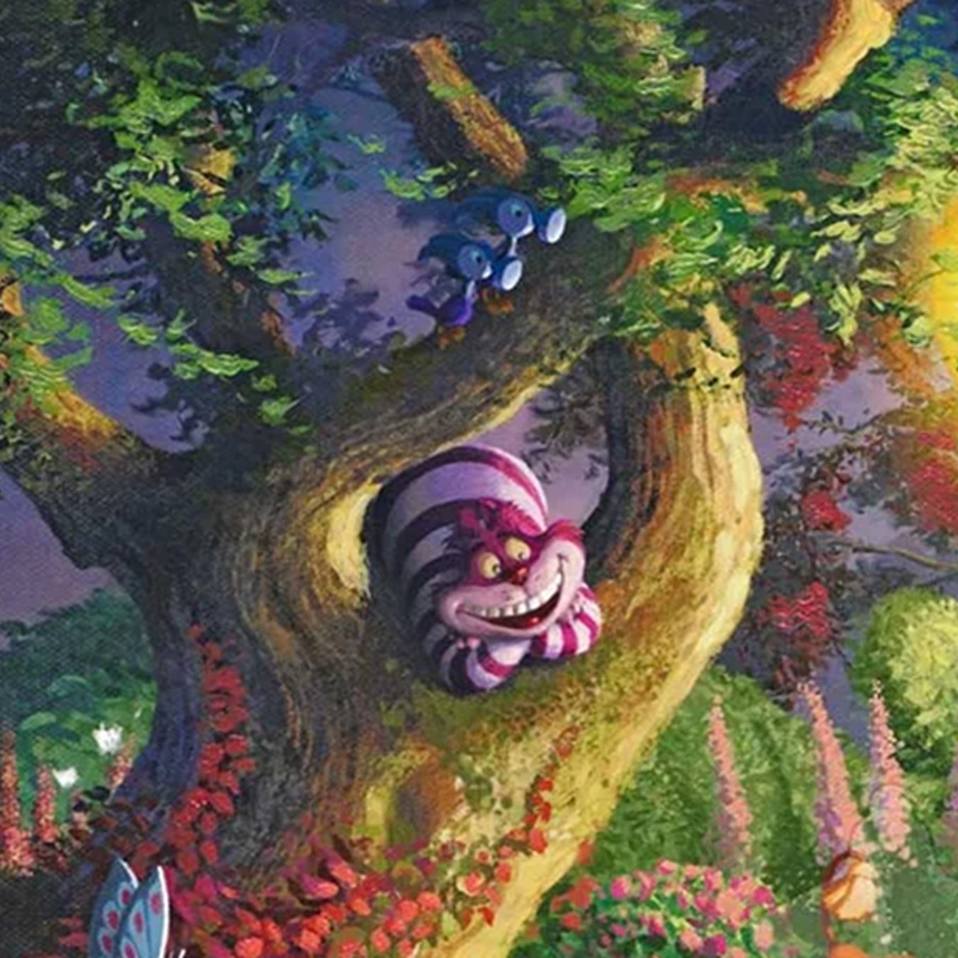 Alice In Wonderland "Tea Party" Thomas Kinkade Framed Art Print