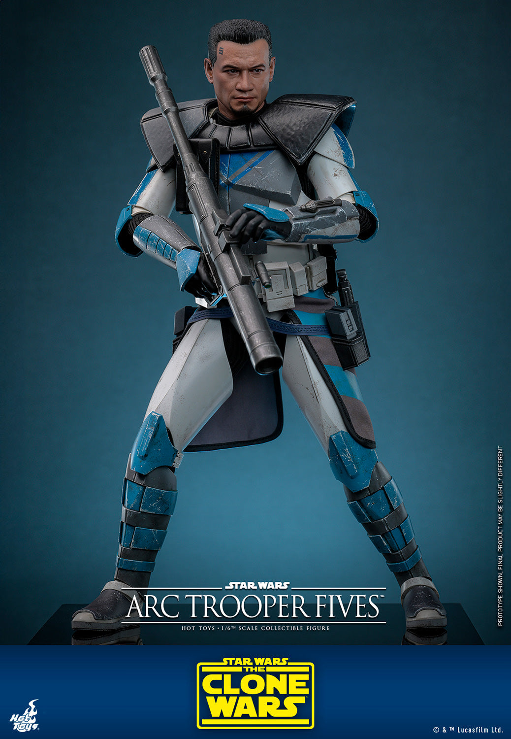 Star Wars The Clone Wars Arc Trooper Fives Sixth Scale Figure by Hot Toys