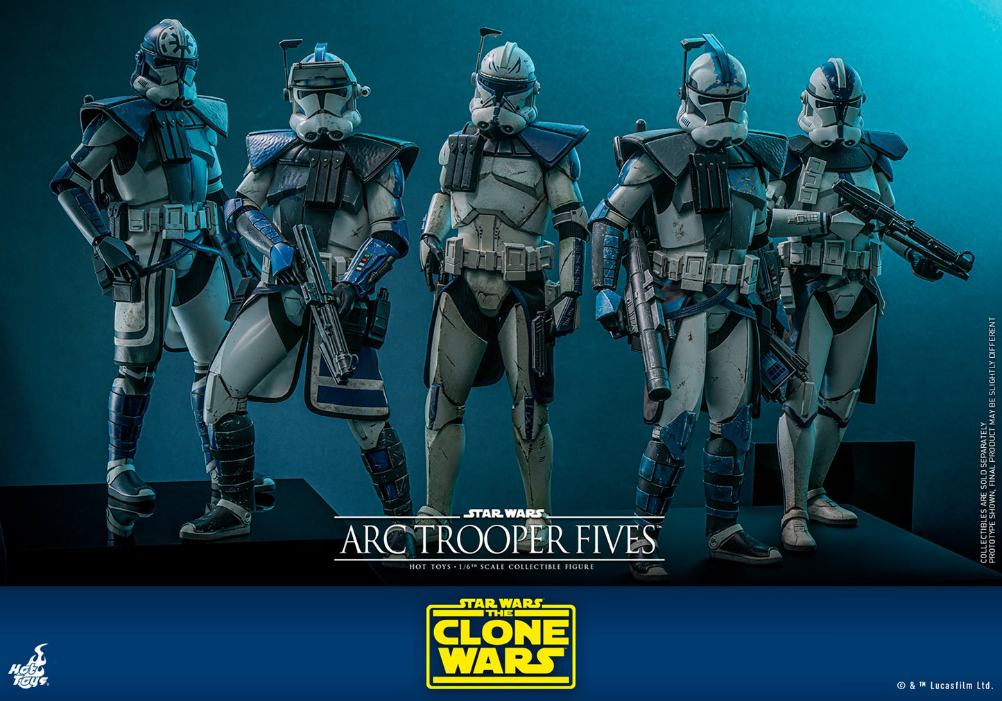 Star Wars The Clone Wars Arc Trooper Fives Sixth Scale Figure by Hot Toys