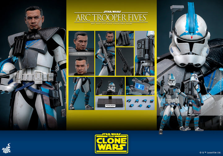 Star Wars The Clone Wars Arc Trooper Fives Sixth Scale Figure by Hot Toys