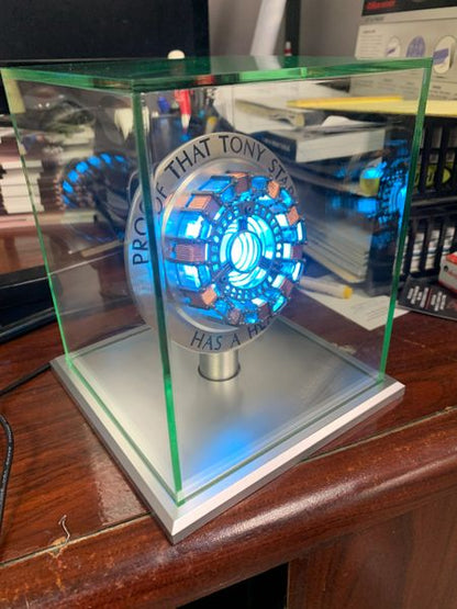 Iron Man Arc Reactor Lighted Full-Scale Prop Replica with Acrylic Case