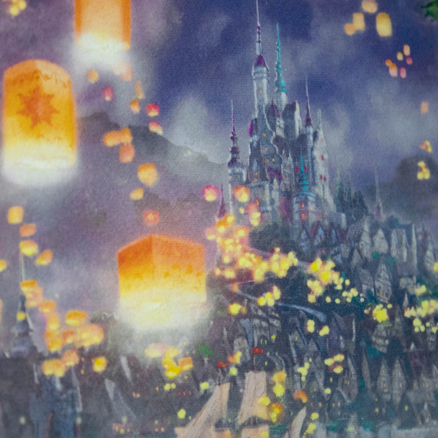 Rapunzel and Flynn (Tangled) Disney Thomas Kinkade Framed Art Print