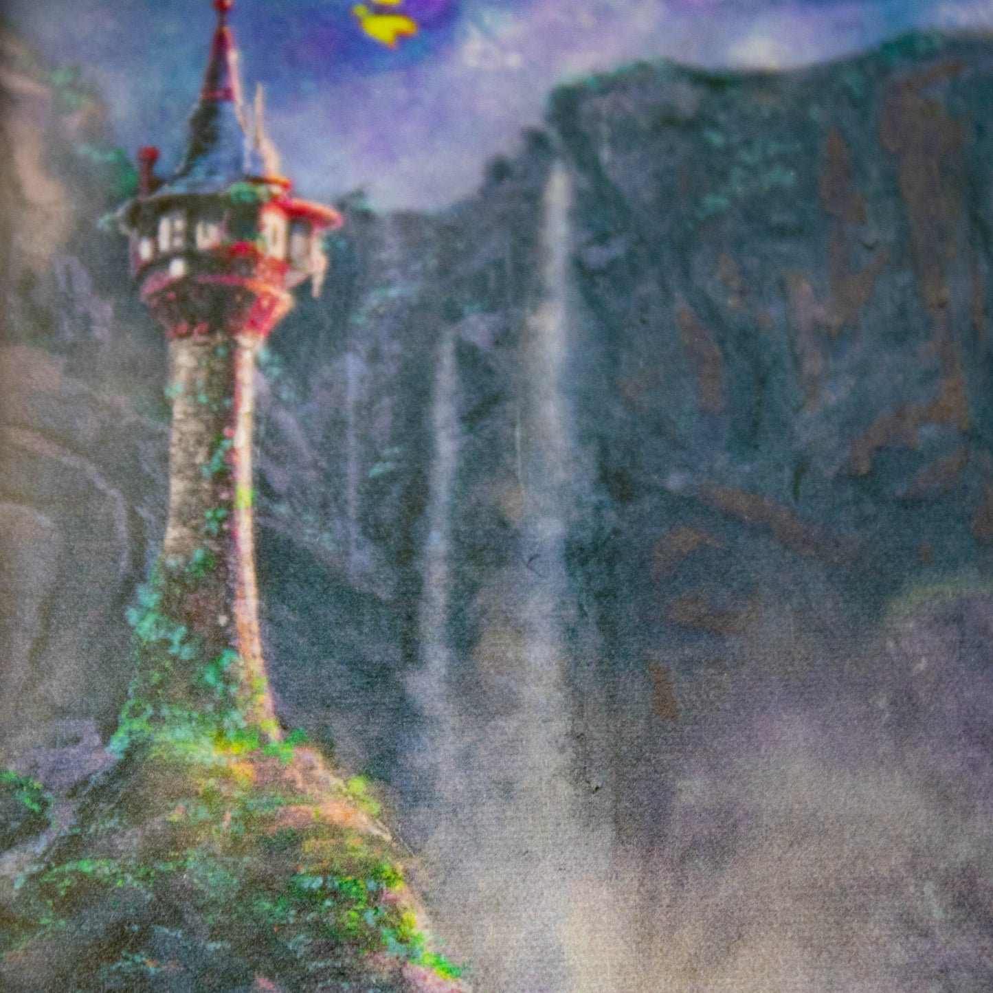 Rapunzel and Flynn (Tangled) Disney Thomas Kinkade Framed Art Print