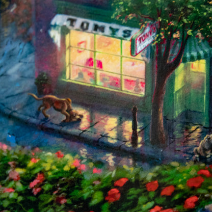 Lady and the Tramp (Disney) Thomas Kinkade Framed Art Print