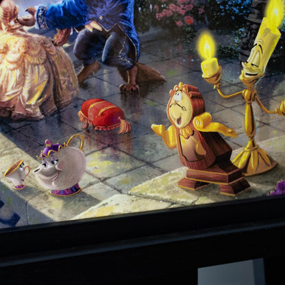 Beauty and the Beast "Falling in Love" Disney Thomas Kinkade Framed Art Print
