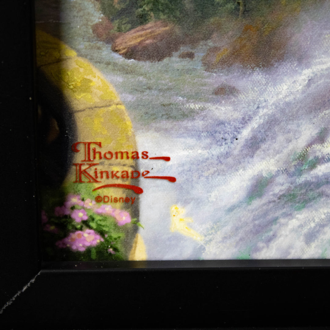 Beauty and the Beast "Falling in Love" Disney Thomas Kinkade Framed Art Print