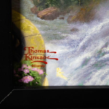 Beauty and the Beast "Falling in Love" Disney Thomas Kinkade Framed Art Print