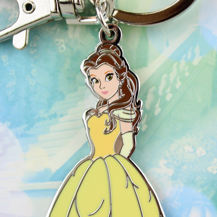 Belle in Ballgown (Beauty &amp; the Beast) Disney 3" Colored Pewter Keychain