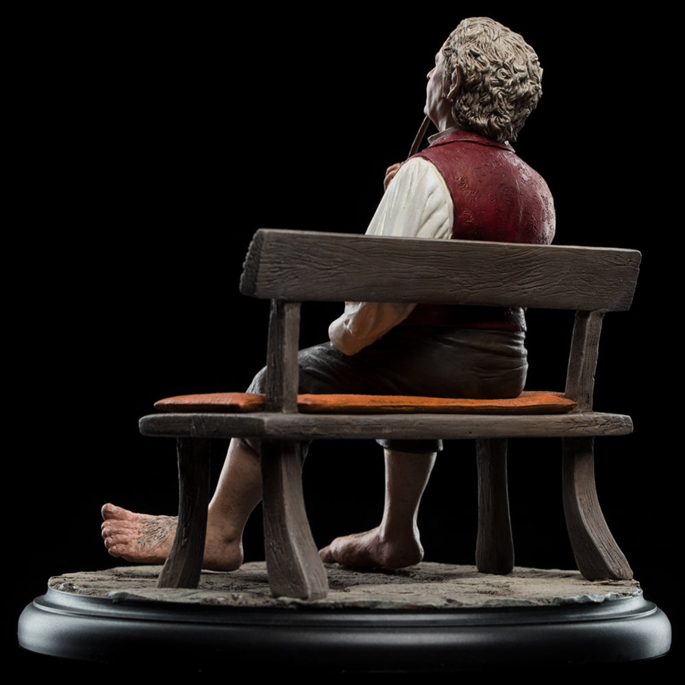 Lord of the Rings Bilbo Baggins Sitting on the Bench Mini Statue by Weta Workshop