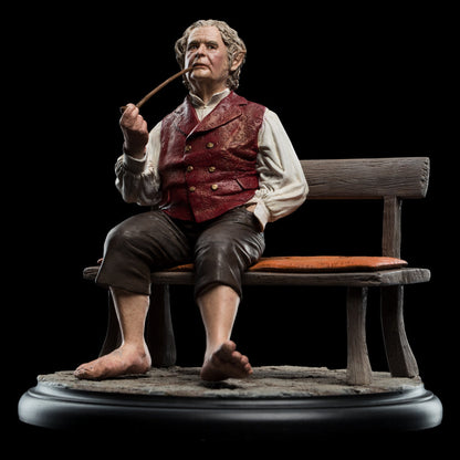 Lord of the Rings Bilbo Baggins Sitting on the Bench Mini Statue by Weta Workshop