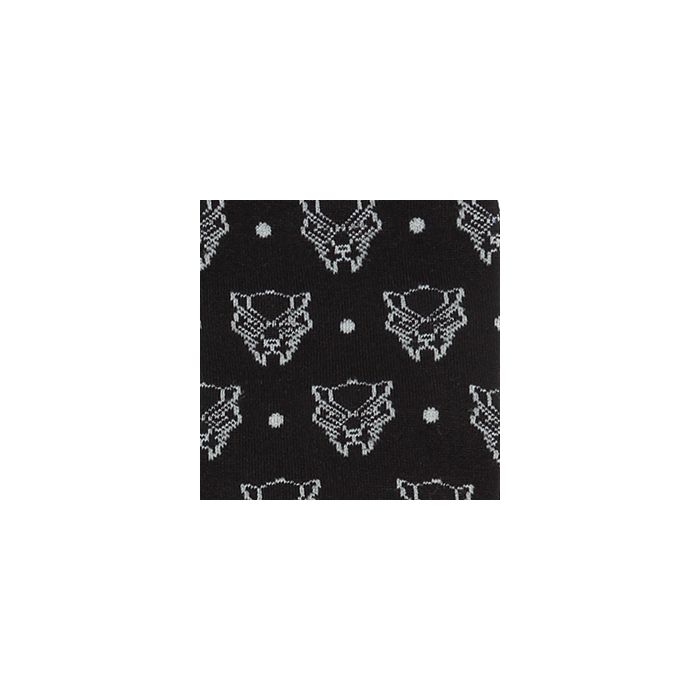 Black Panther Mask (Marvel Comics) Black Dot Dress Socks