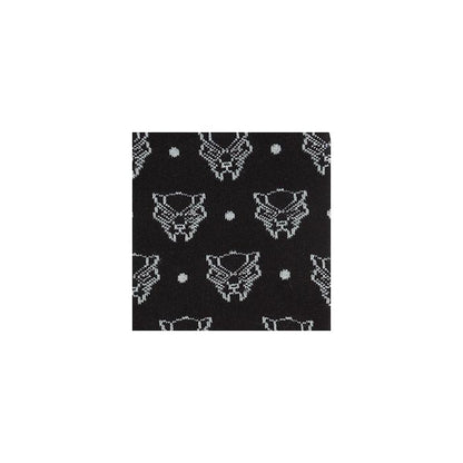 Black Panther Mask (Marvel Comics) Black Dot Dress Socks
