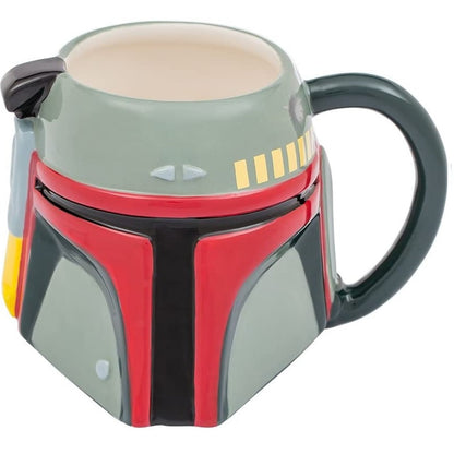 Boba Fett Mandalorian Helmet (Star Wars) Ceramic Sculpted Mug 20oz.
