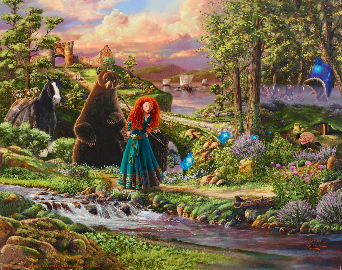 Brave Disney Thomas Kinkade Framed Art Print