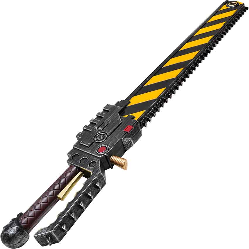 Warhammer Chainsword (Hazard Stripe Ver.) Foam Prop Replica