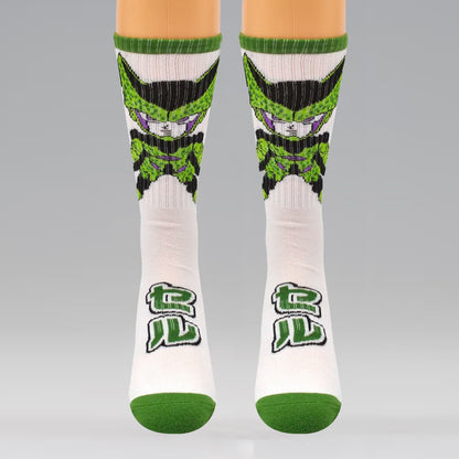 Dragon Ball Super Chibi Cell Unisex Athletic Crew Socks