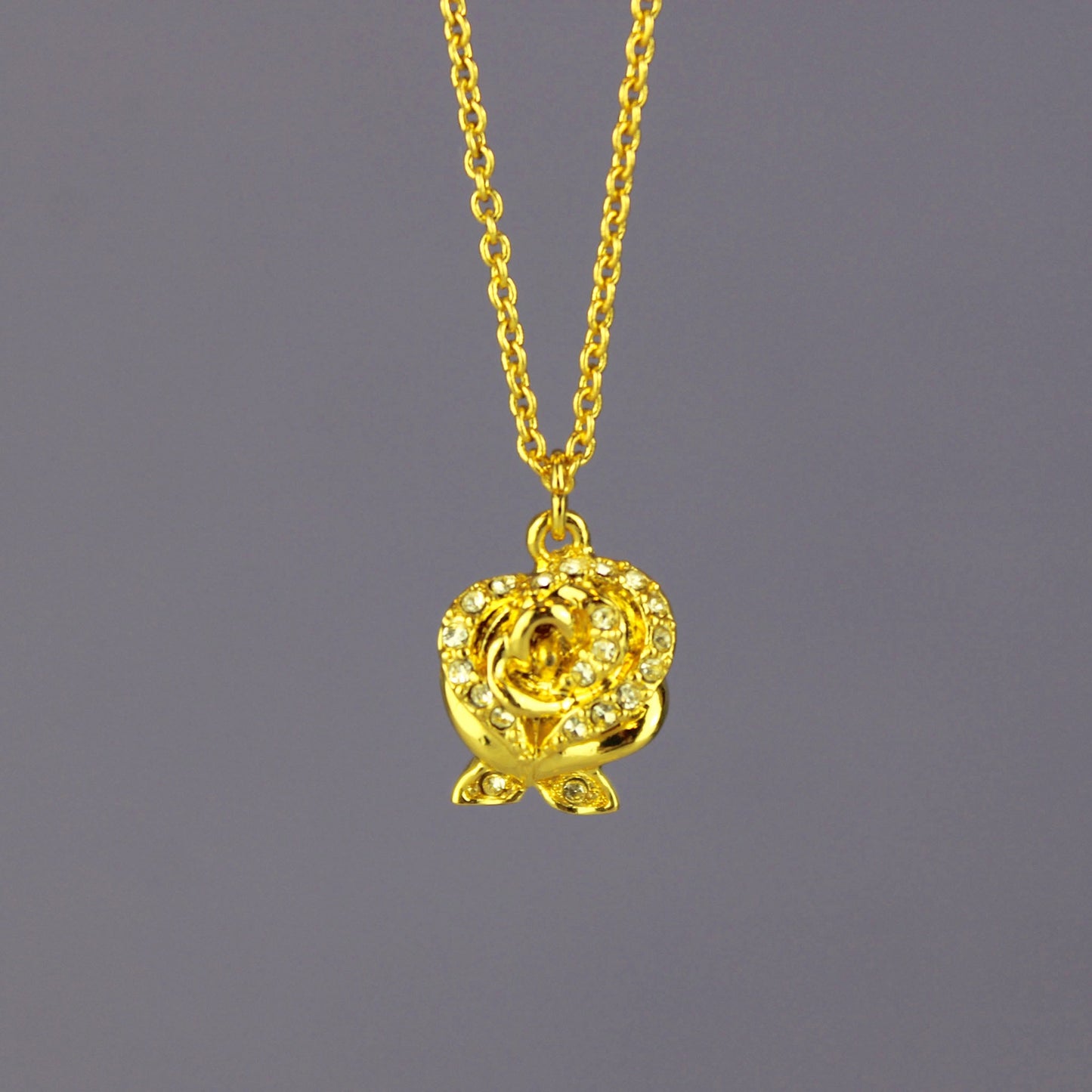 Crystal Enchanted Rose (Beauty and the Beast) Disney Necklace