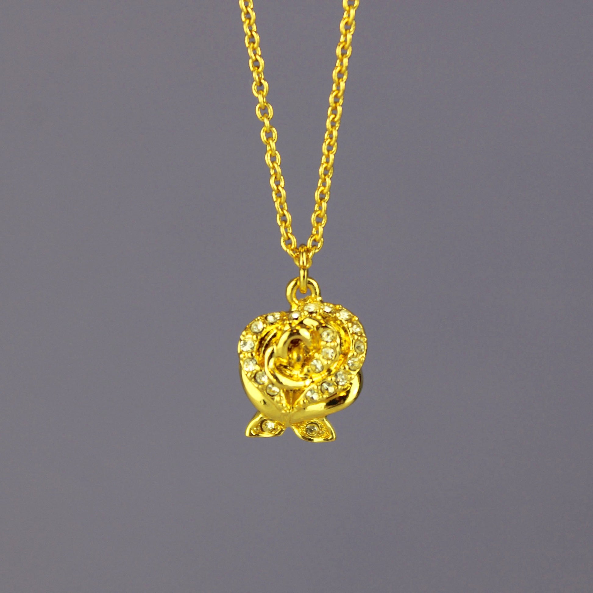 Crystal Enchanted Rose (Beauty and the Beast) Disney Necklace