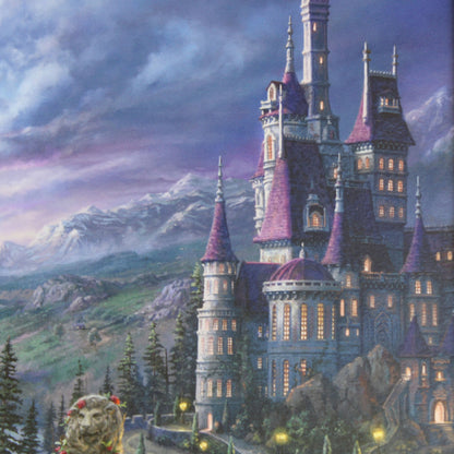 Disney Beauty and the Beast: Dancing in the Moonlight - Thomas Kinkade Framed Art Print