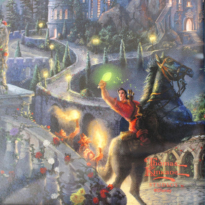 Disney Beauty and the Beast: Dancing in the Moonlight - Thomas Kinkade Framed Art Print